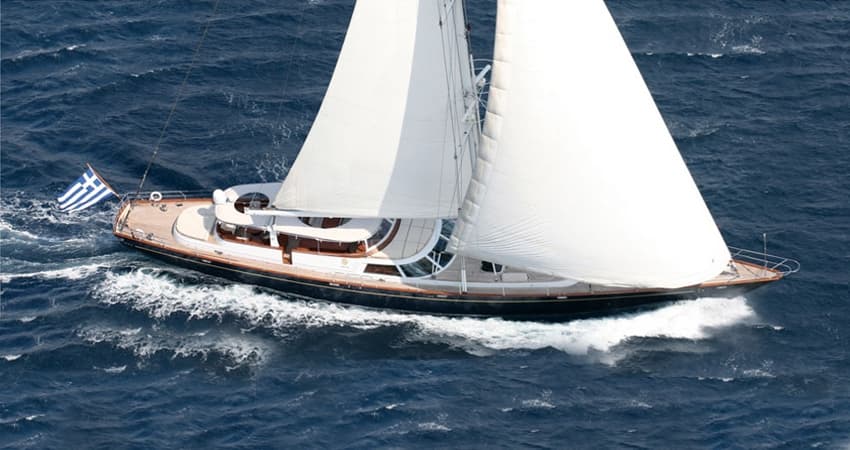 GITANA - aerial | Drivas Yachts