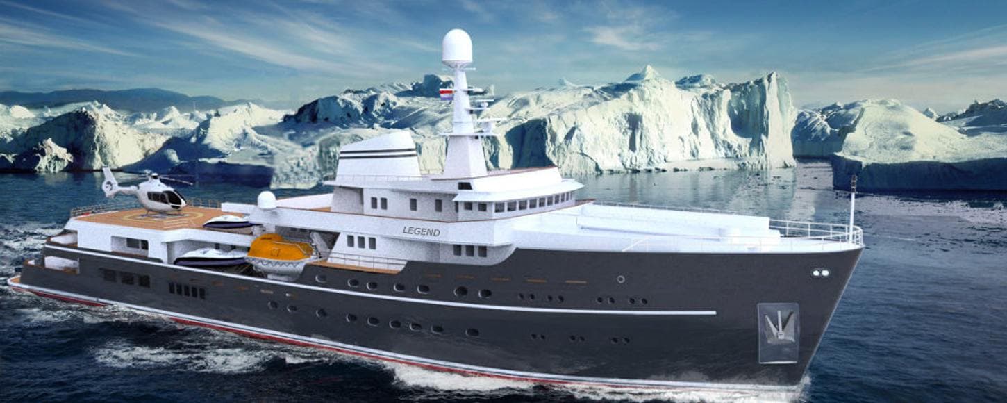 Motor yacht LEGEND 37m by Benetti — underway