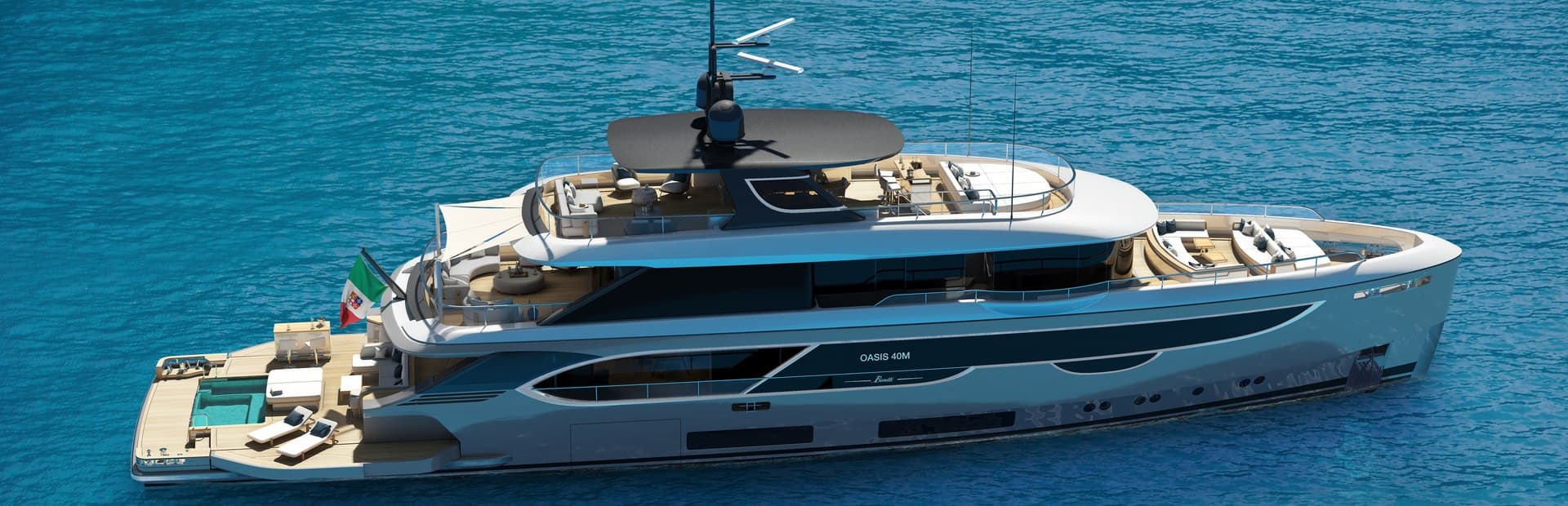 WAVE ( Benetti Oasis ) - aerial | Drivas Yachts