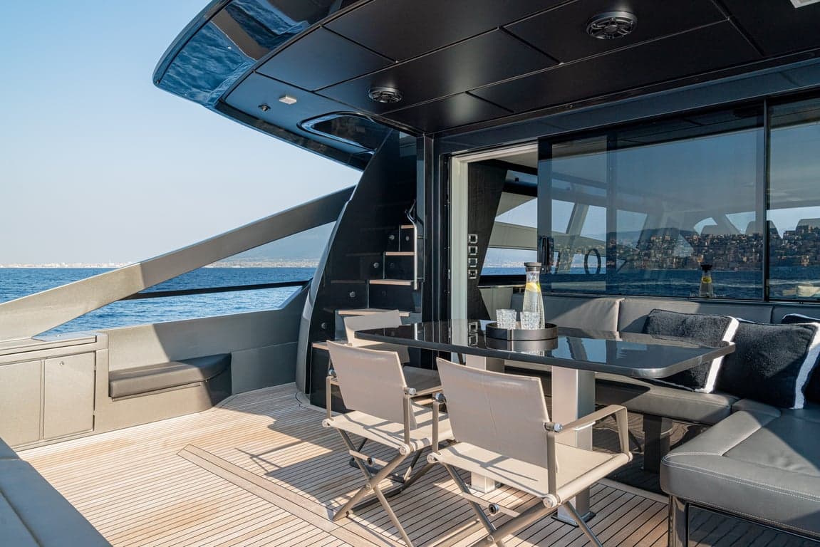 SOPHIA - deck aft | Drivas Yachts