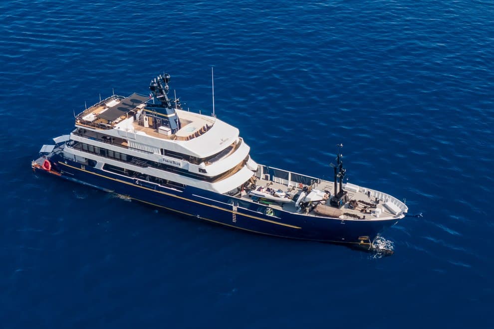 FORCE BLUE - aerial | Drivas Yachts