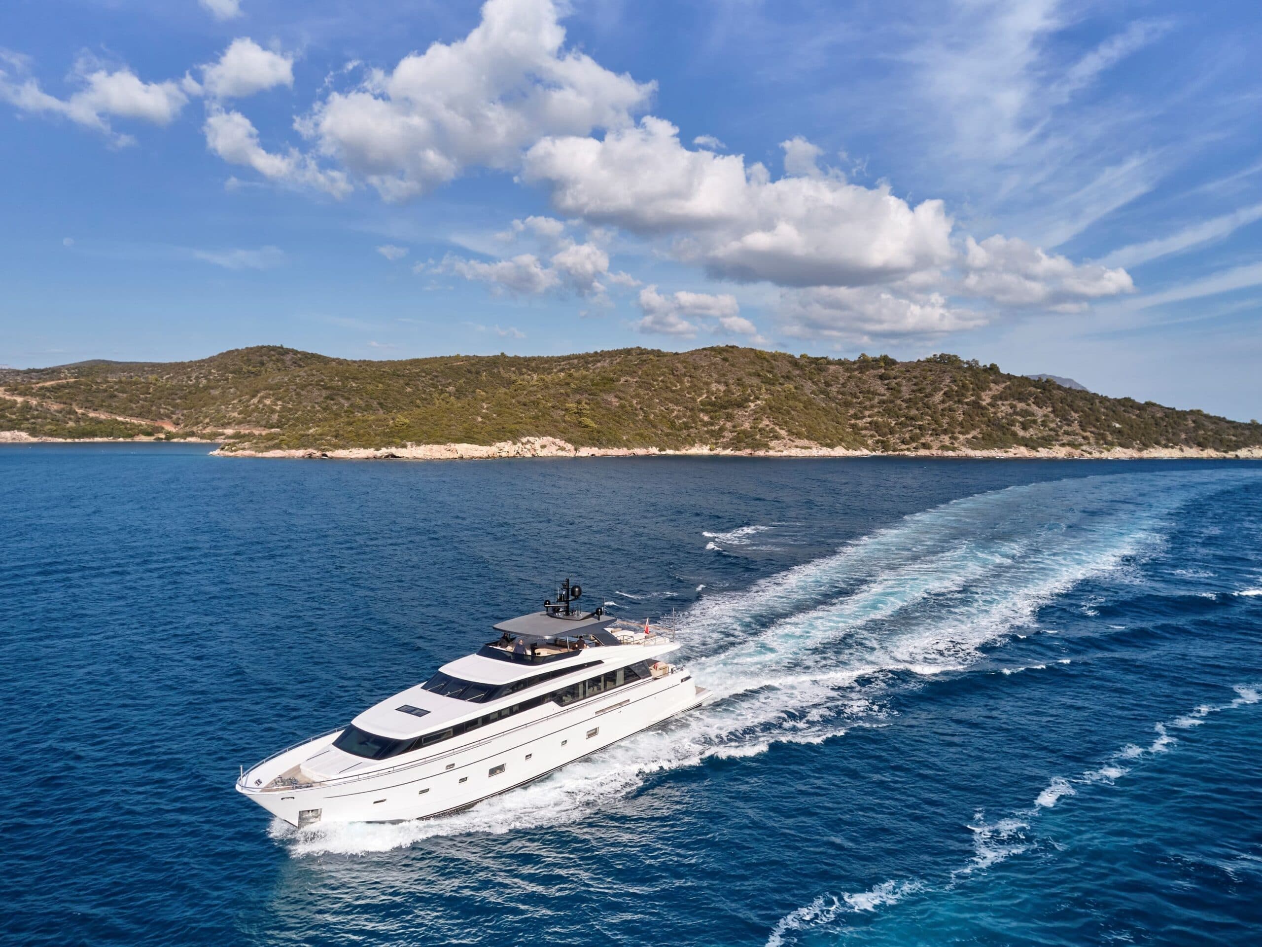 RARE DIAMOND - aerial | Drivas Yachts