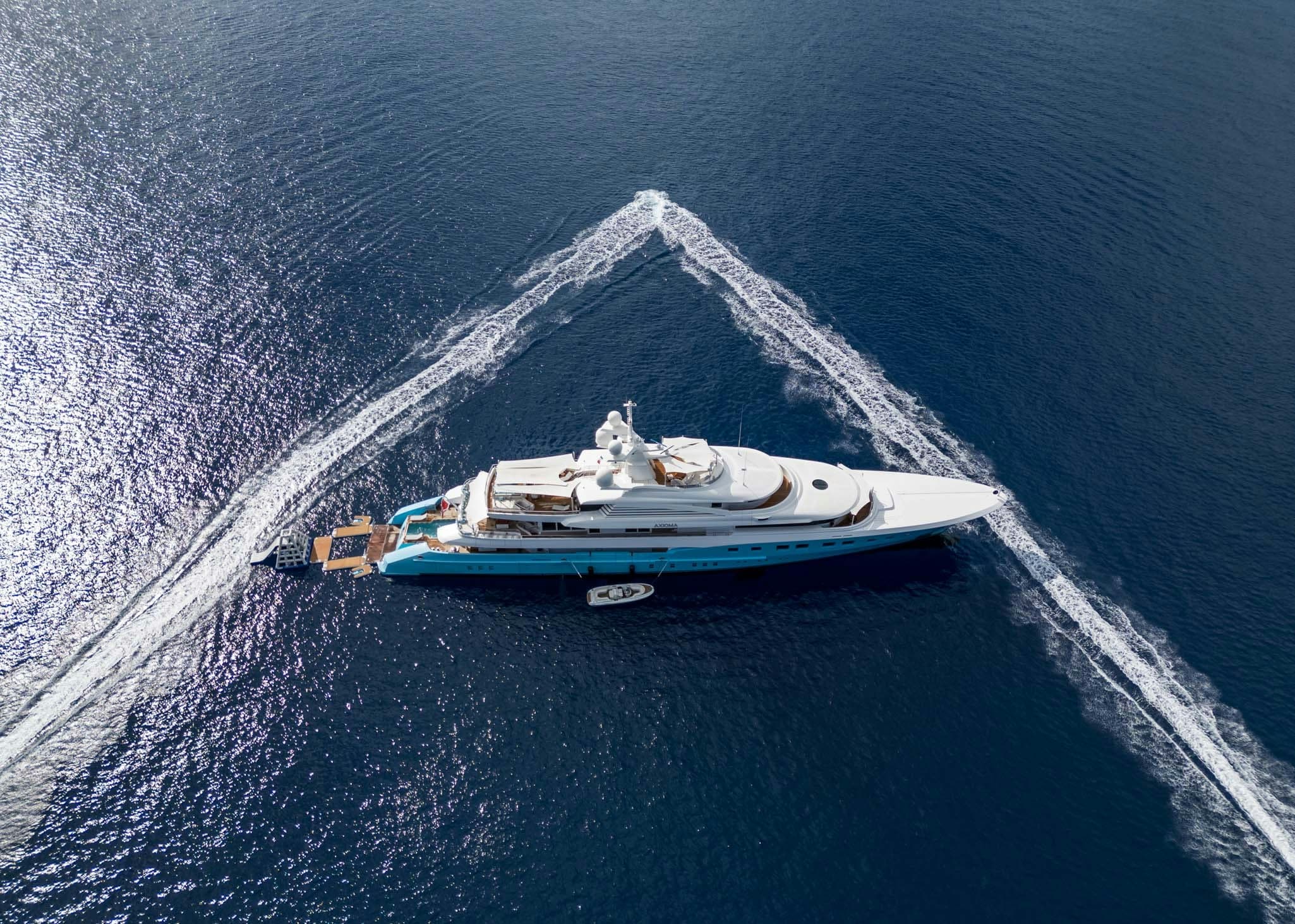 EVENIA - aerial | Drivas Yachts