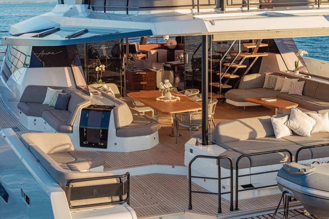 ANIMA - deck aft | Drivas Yachts