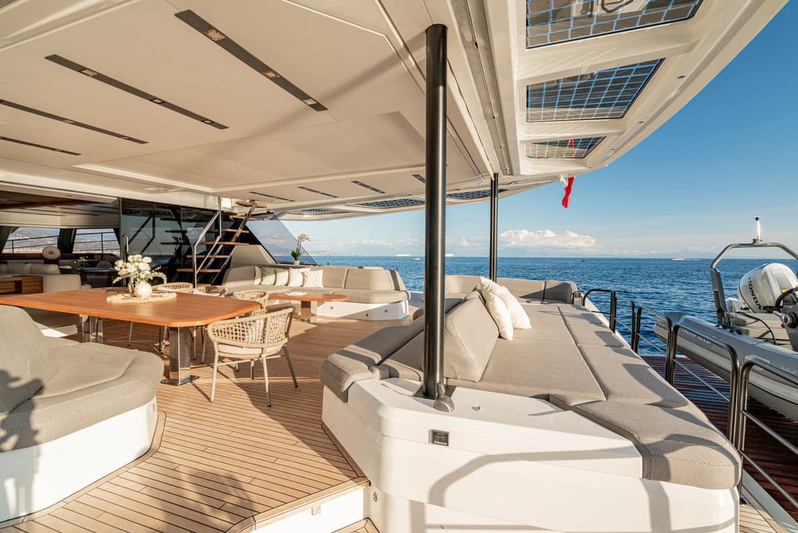 ANIMA - deck aft | Drivas Yachts