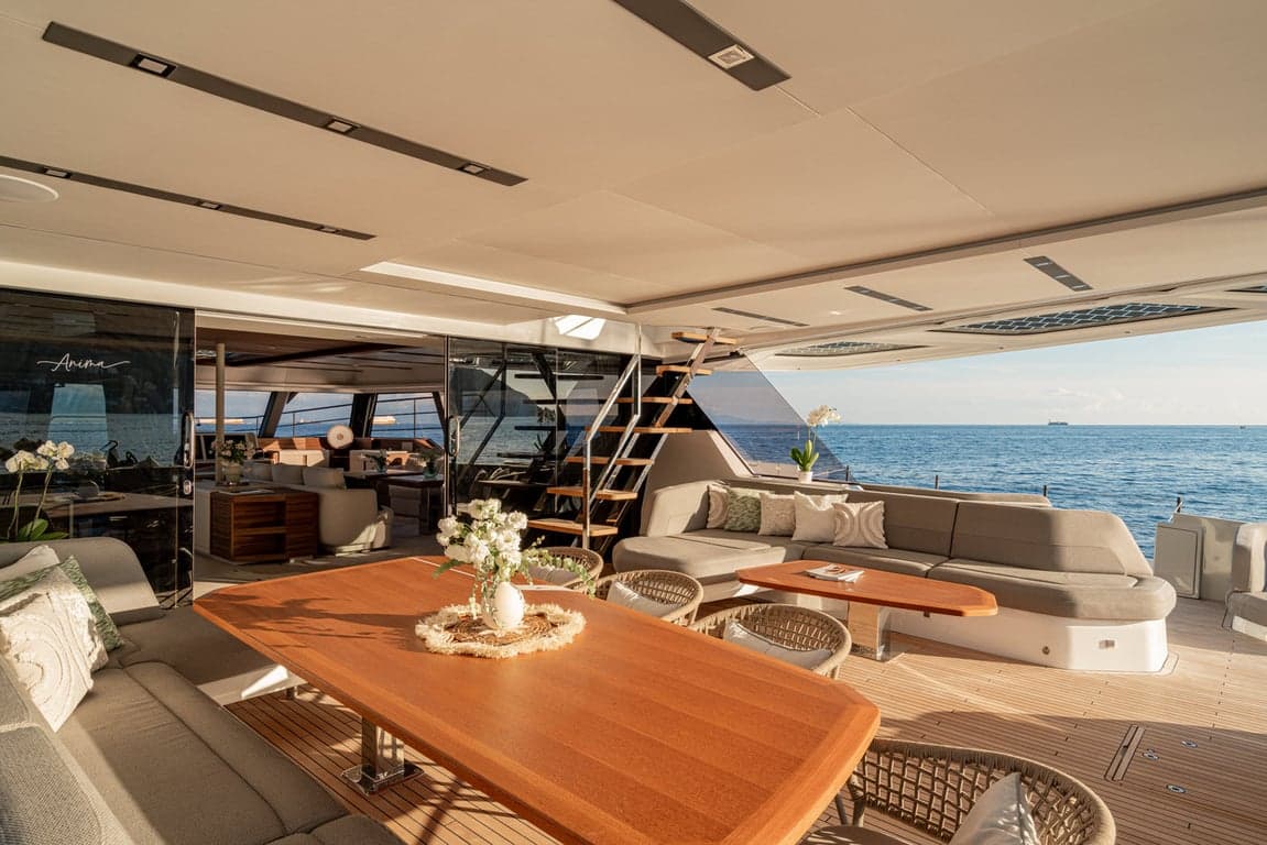 ANIMA - deck aft | Drivas Yachts