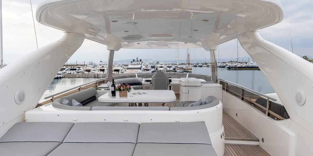 GEKTOR - deck aft | Drivas Yachts