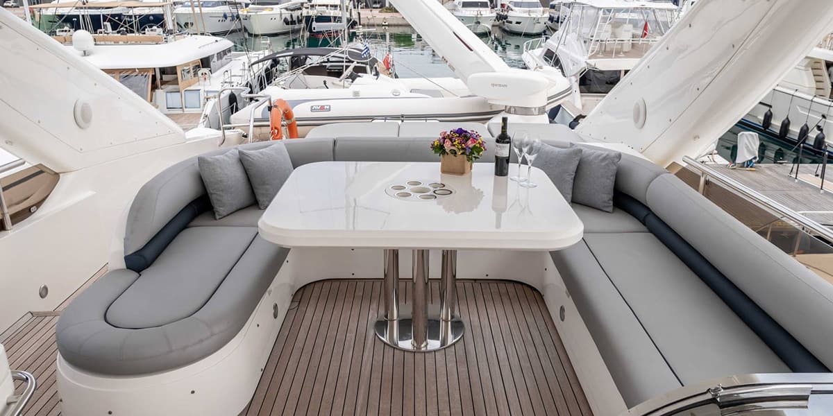 GEKTOR - deck aft | Drivas Yachts