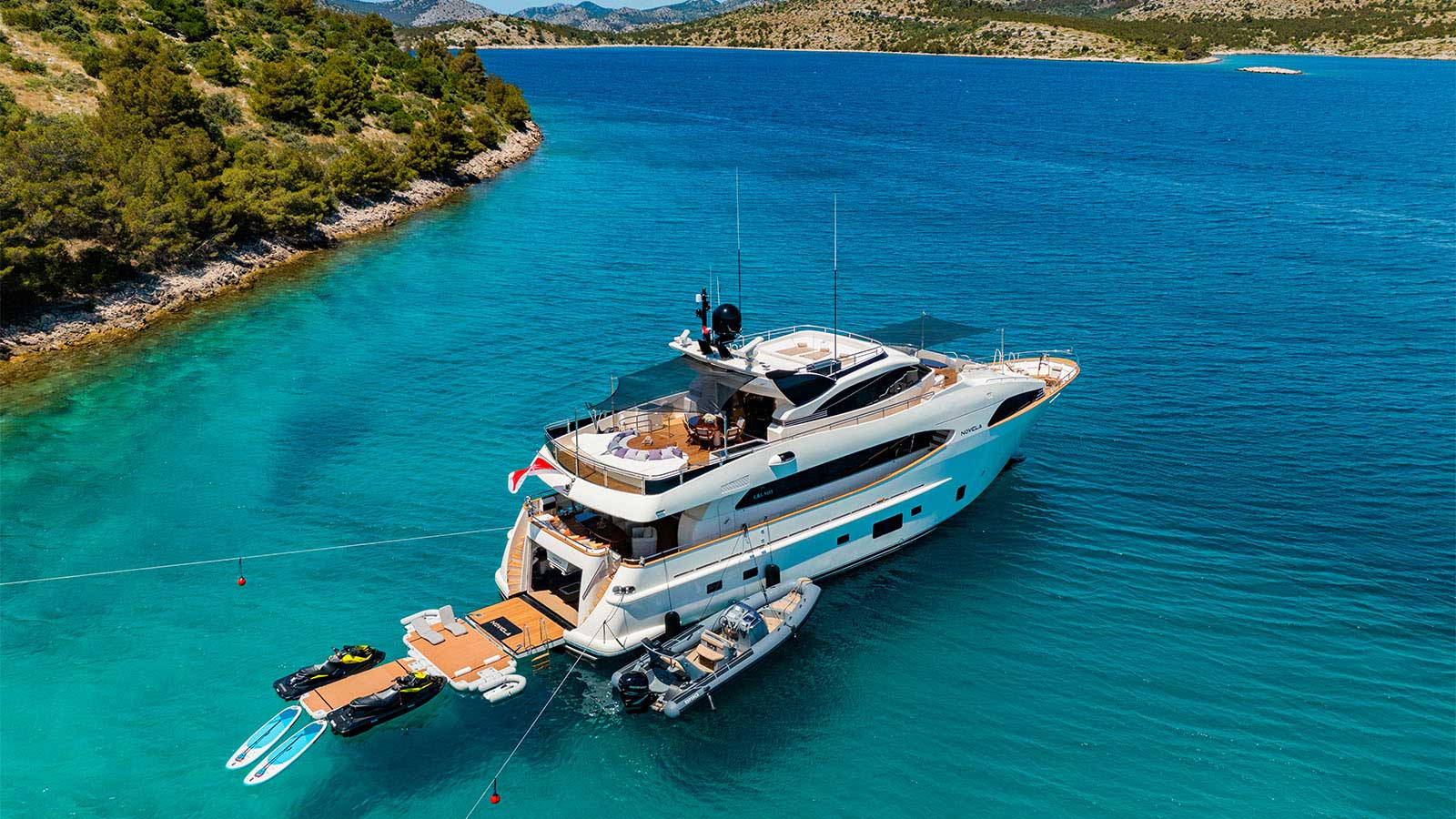 NOVELA - aerial | Drivas Yachts