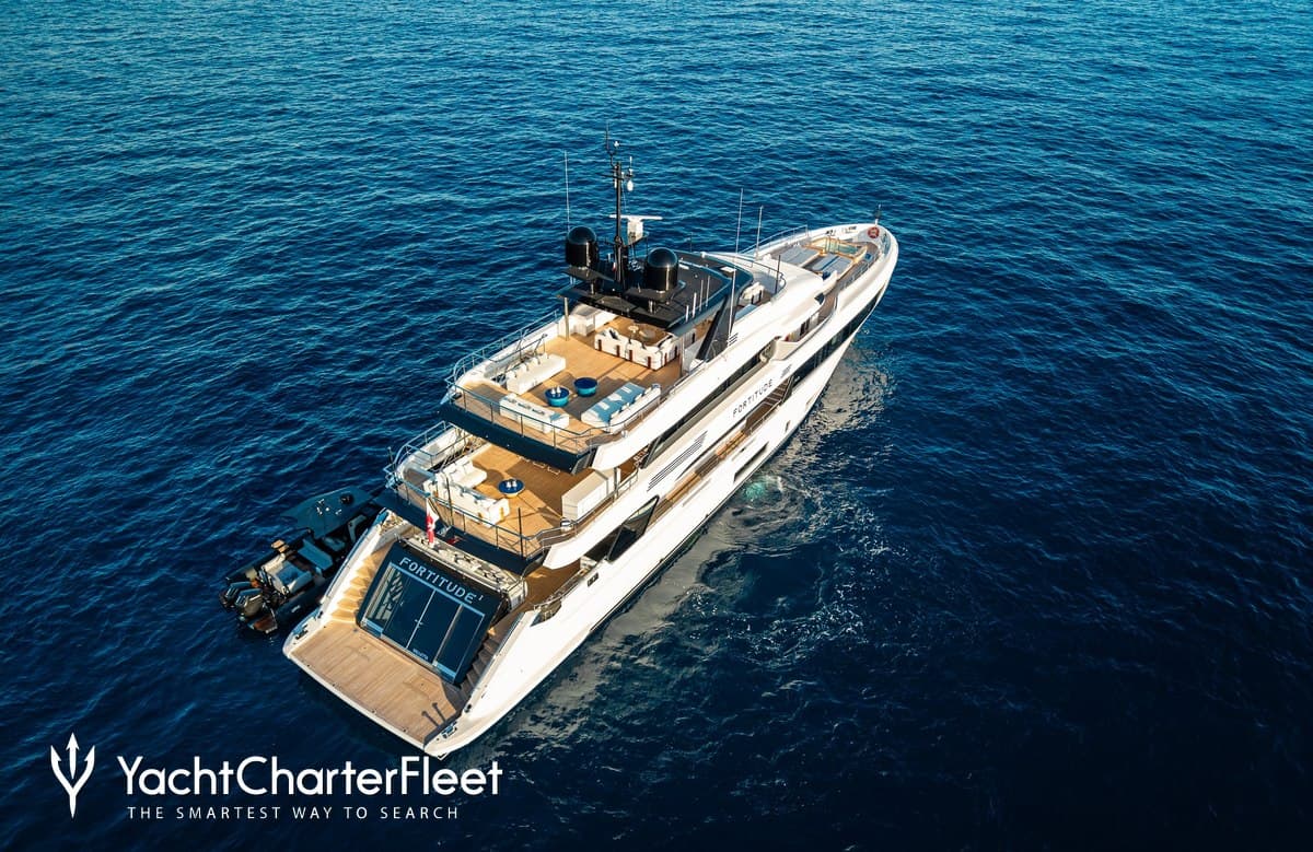 Motor yacht FORTITUDE 1 44.1m by Benetti — aerial view