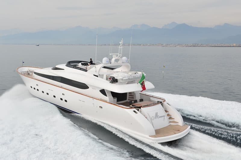 BIANCA - ext running | Drivas Yachts
