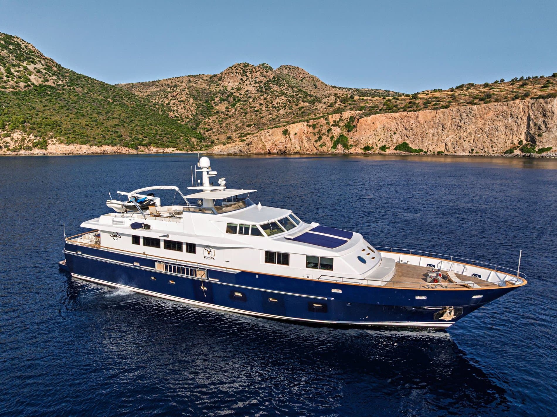 KARMA - aerial | Drivas Yachts