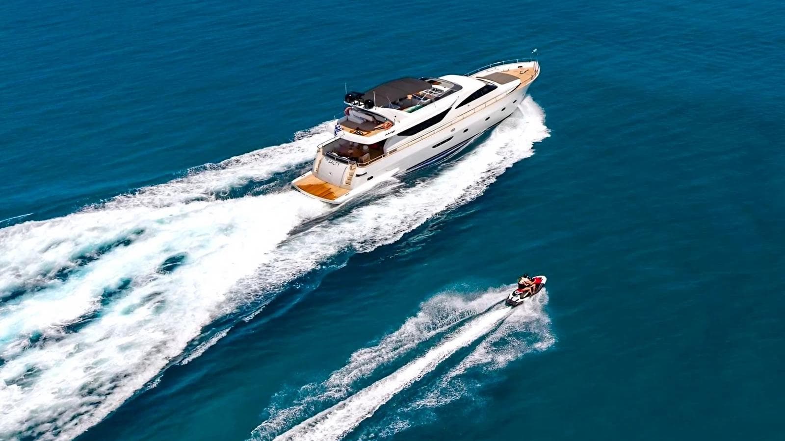 Motor yacht SALTY 23.8m by Alalunga — aerial view
