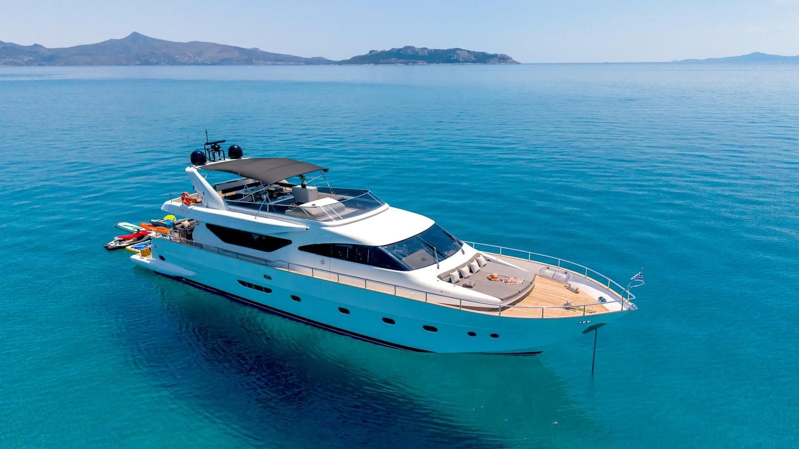 Motor yacht SALTY 23.8m by Alalunga — aerial view
