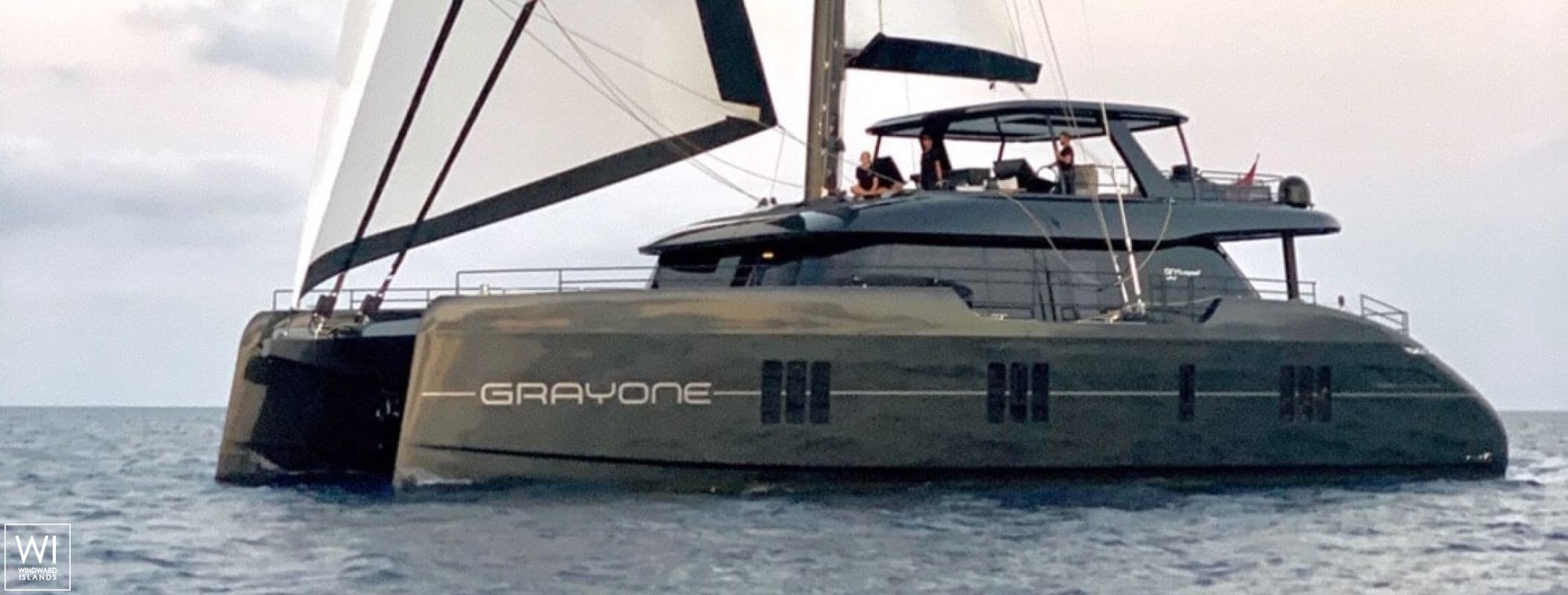 Sailing yacht GRAYONE 24m by Sunreef Yachts — starboard
