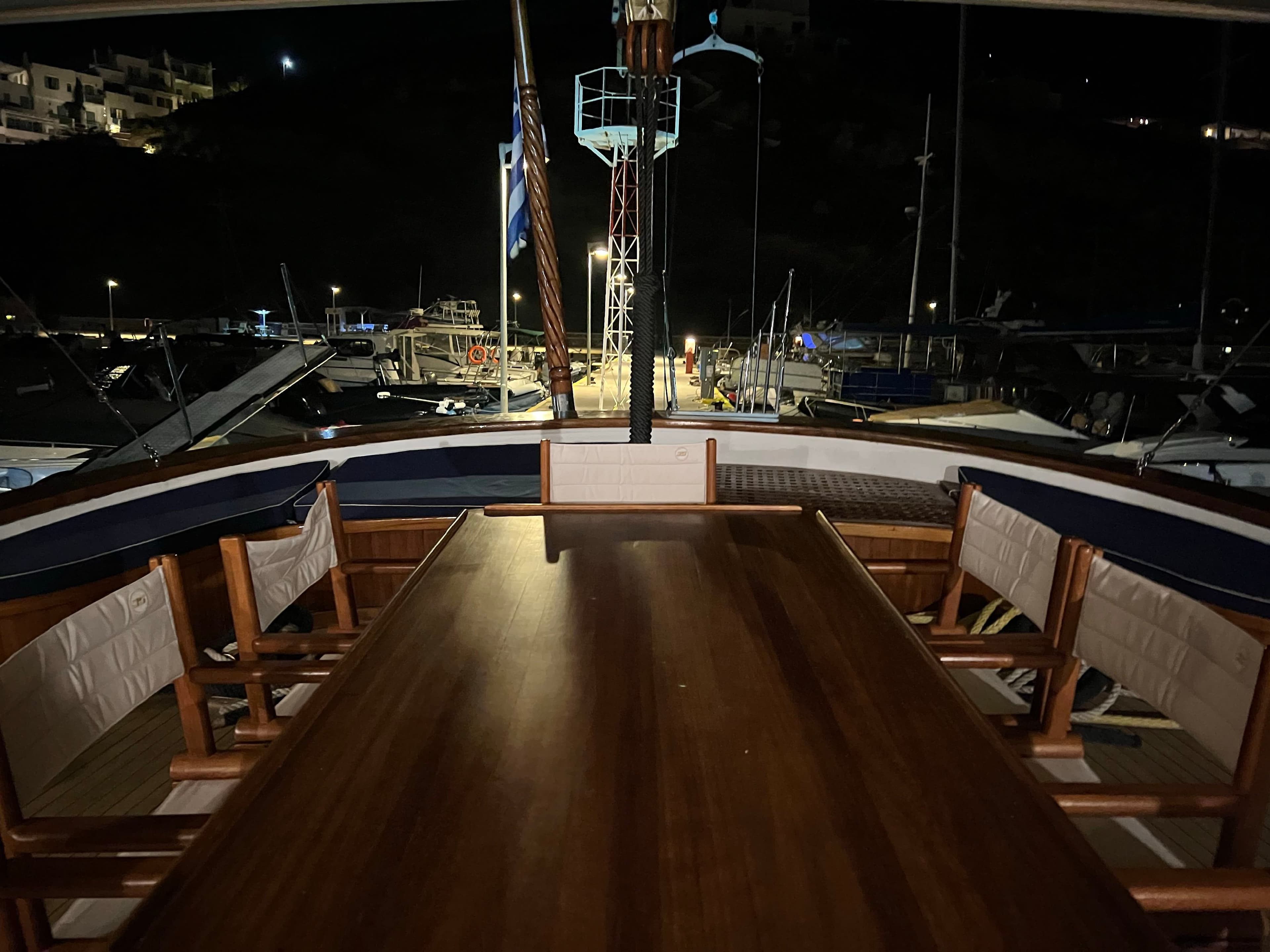 Aphrodite - deck aft | Drivas Yachts
