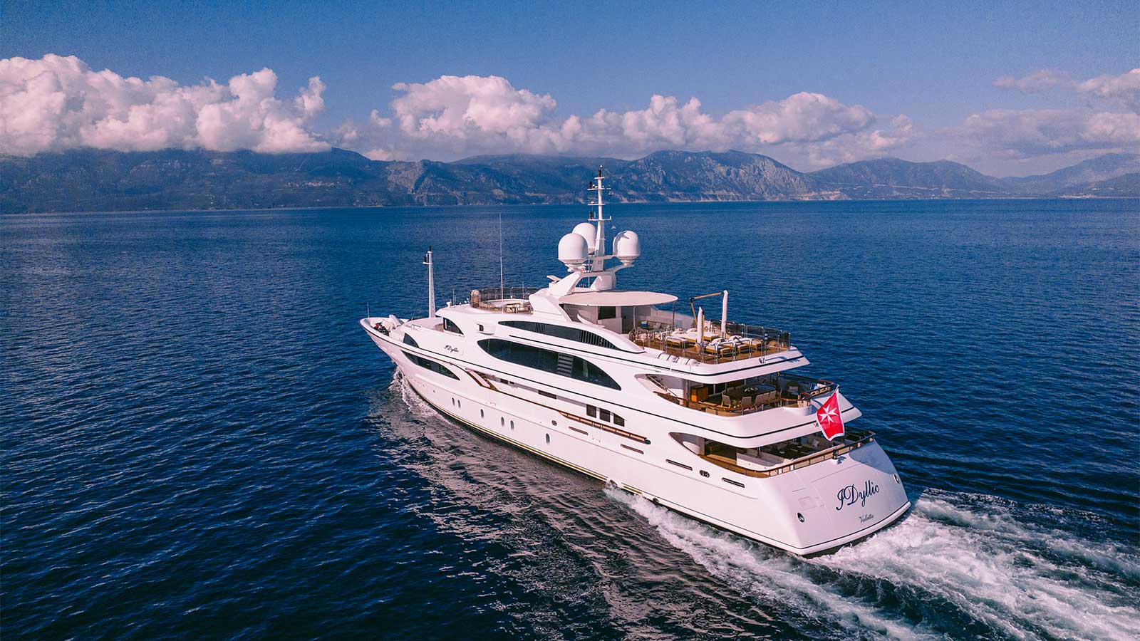 DILARA - aerial | Drivas Yachts