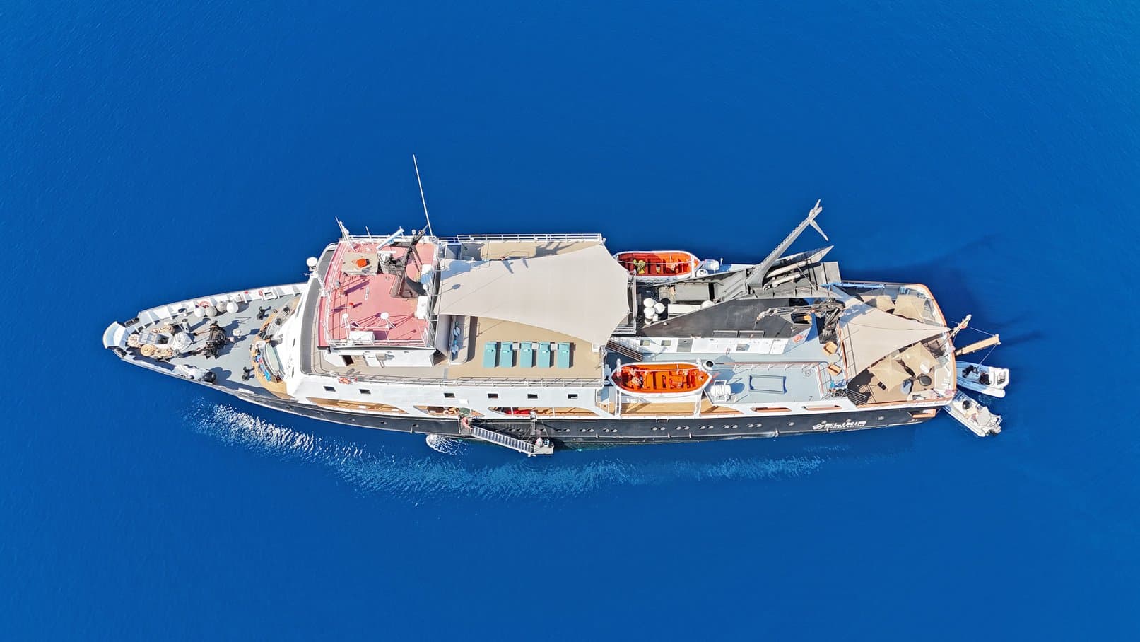 Motor yacht ELYSIUM 64.01m by Astilleros de Mallor — aerial view