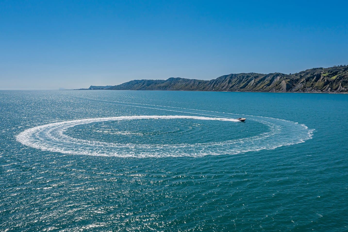 Motor yacht ELYSIUM 64.01m by Astilleros de Mallor — aerial view
