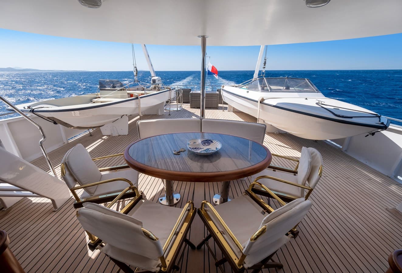 ATHINA - deck aft | Drivas Yachts