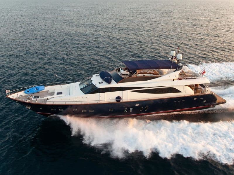Motor yacht ATALANTI 29.3m by Guy Couach — aerial view