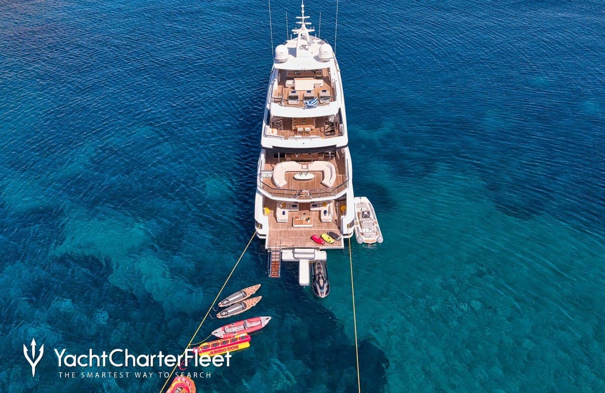 Motor yacht VOLO MARE 38.2m by Azimut — aerial view