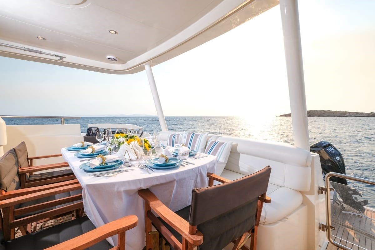 Aft deck morning view