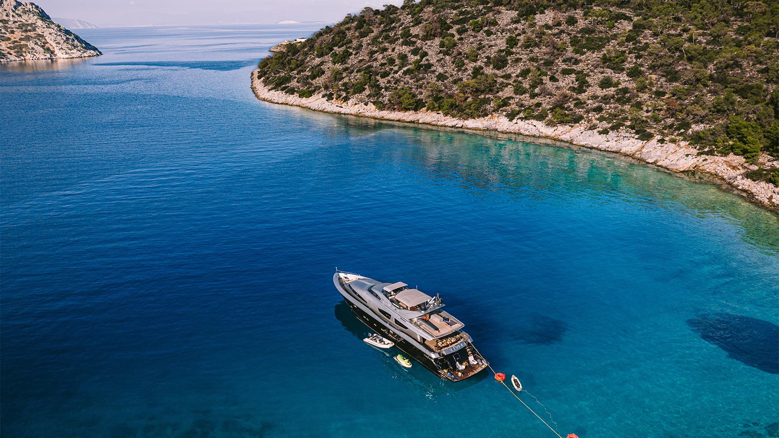 ELVI - aerial | Drivas Yachts