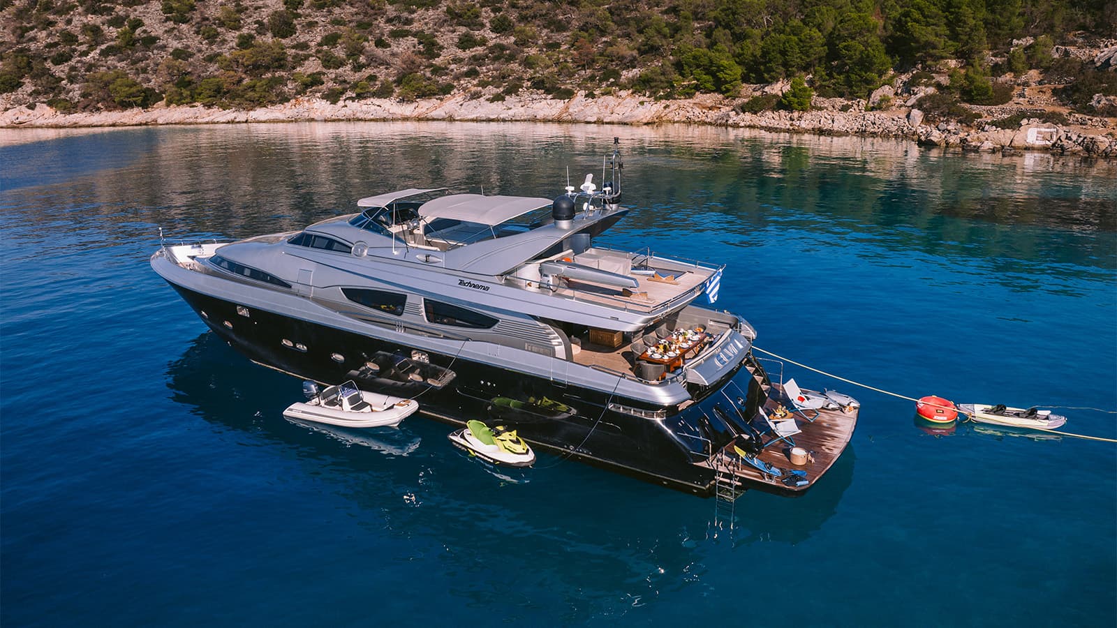 ELVI - aerial | Drivas Yachts
