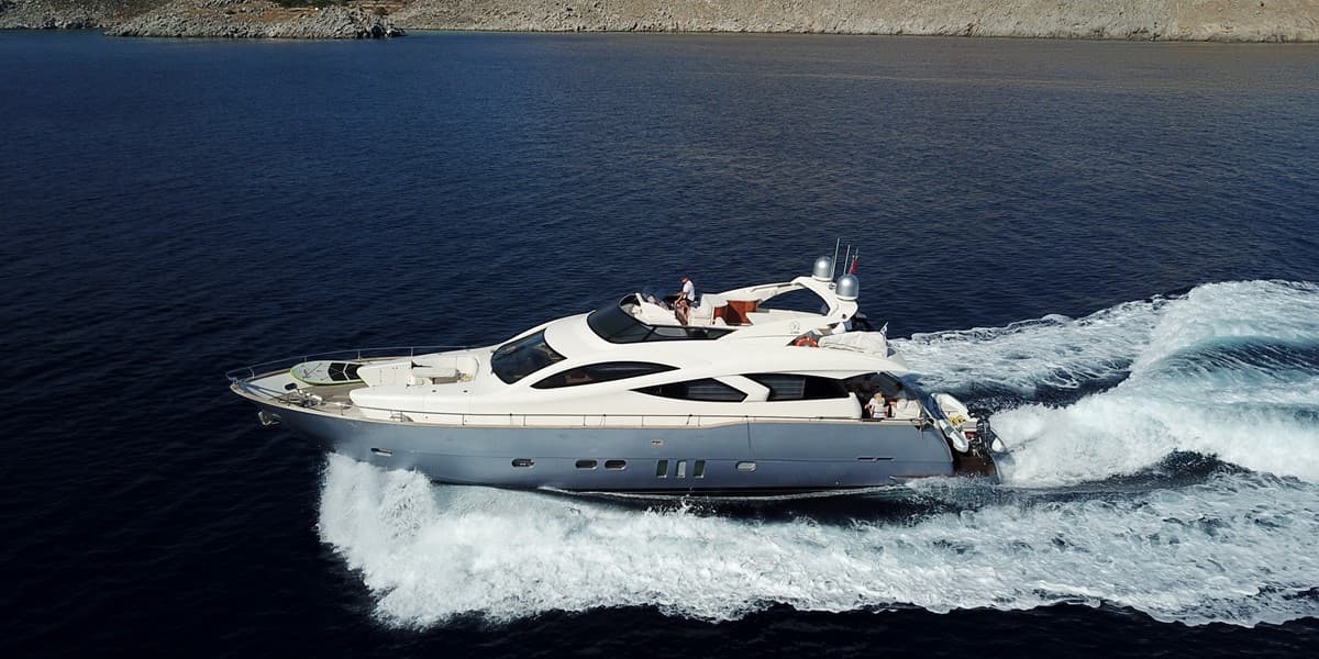 BLUE ANGEL - ext running | Drivas Yachts