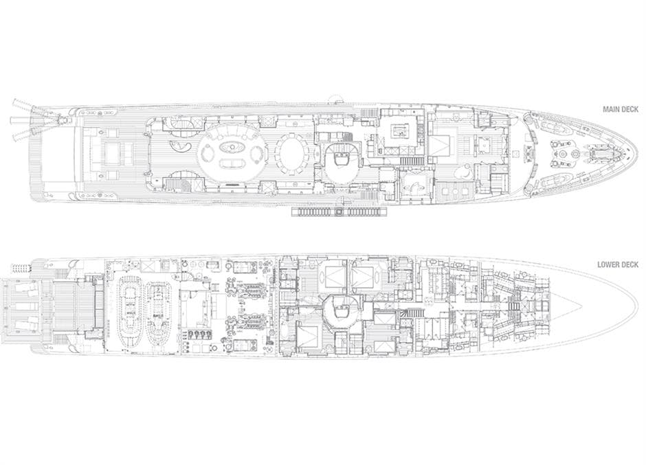 ELENI 60 - layout | Drivas Yachts