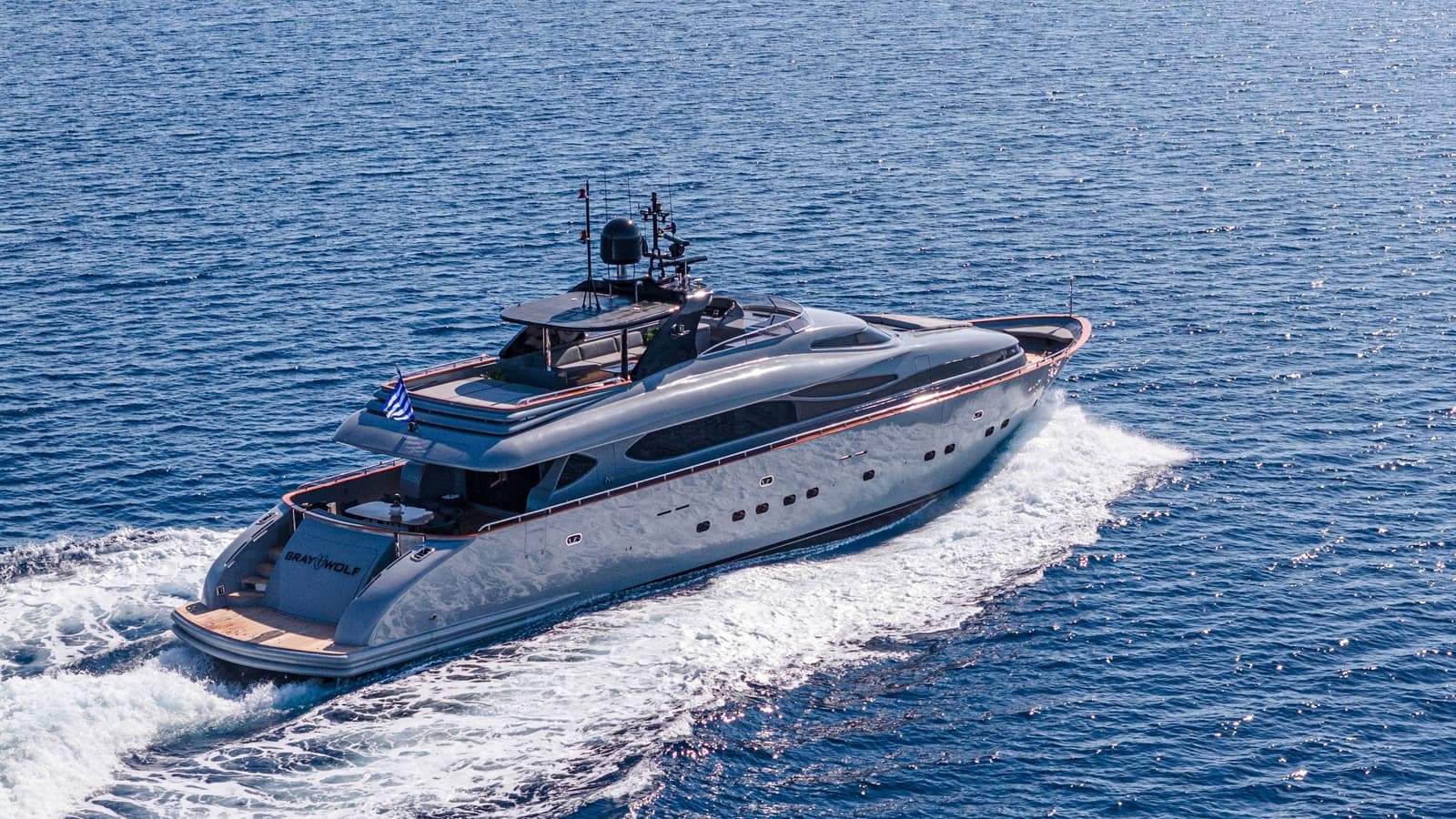 GREY WOLF - ext running | Drivas Yachts