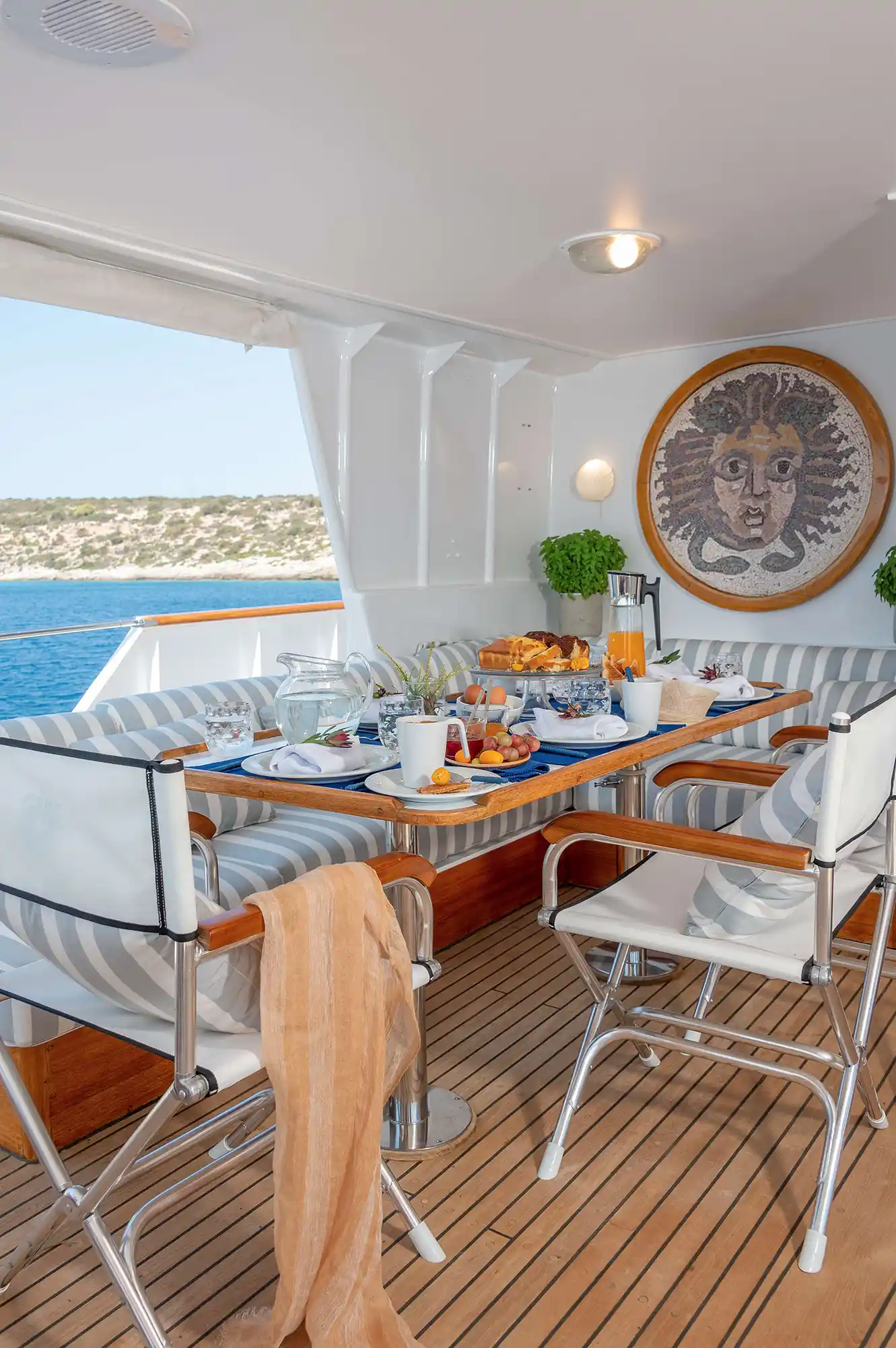 TAKA - deck aft | Drivas Yachts