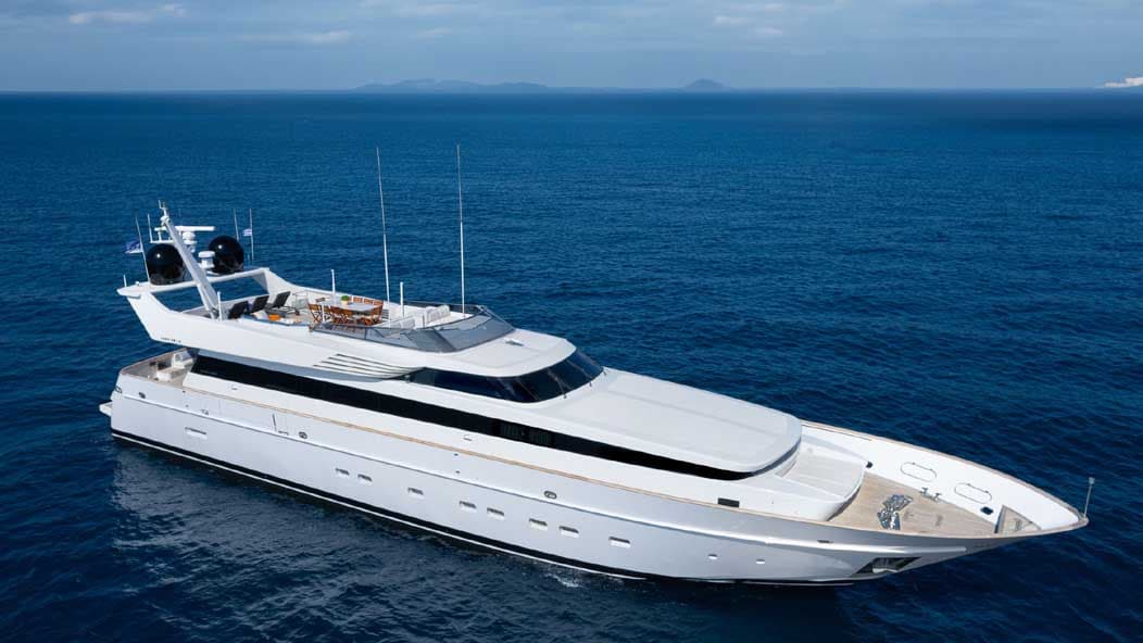 Motor yacht ENERGY 33.6m by Cantieri di Pisa — aerial view