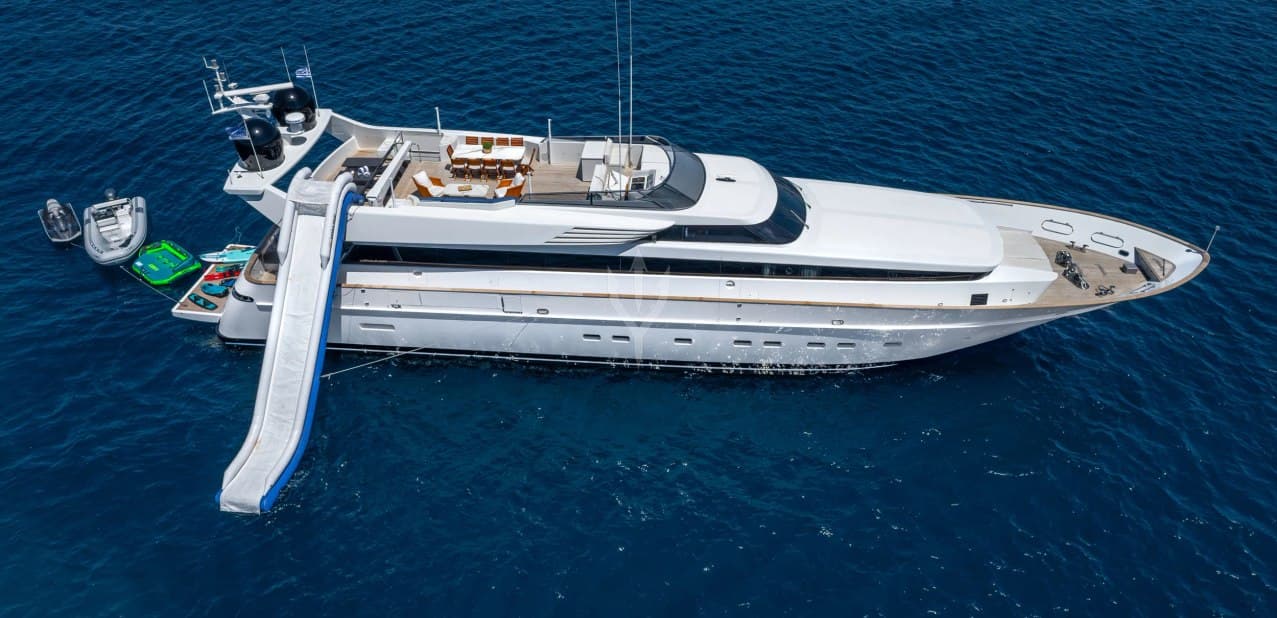 Motor yacht ENERGY 33.6m by Cantieri di Pisa — aerial view