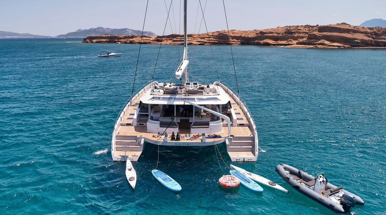SAMELI - aerial | Drivas Yachts