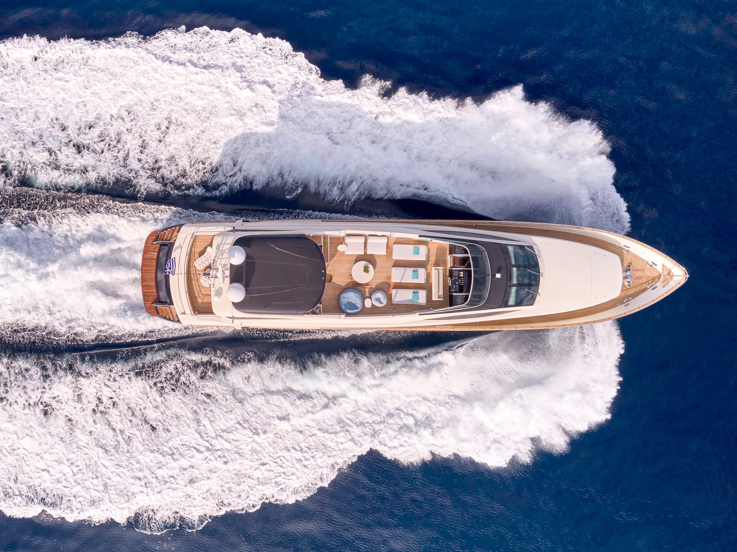 BEYOND - aerial | Drivas Yachts