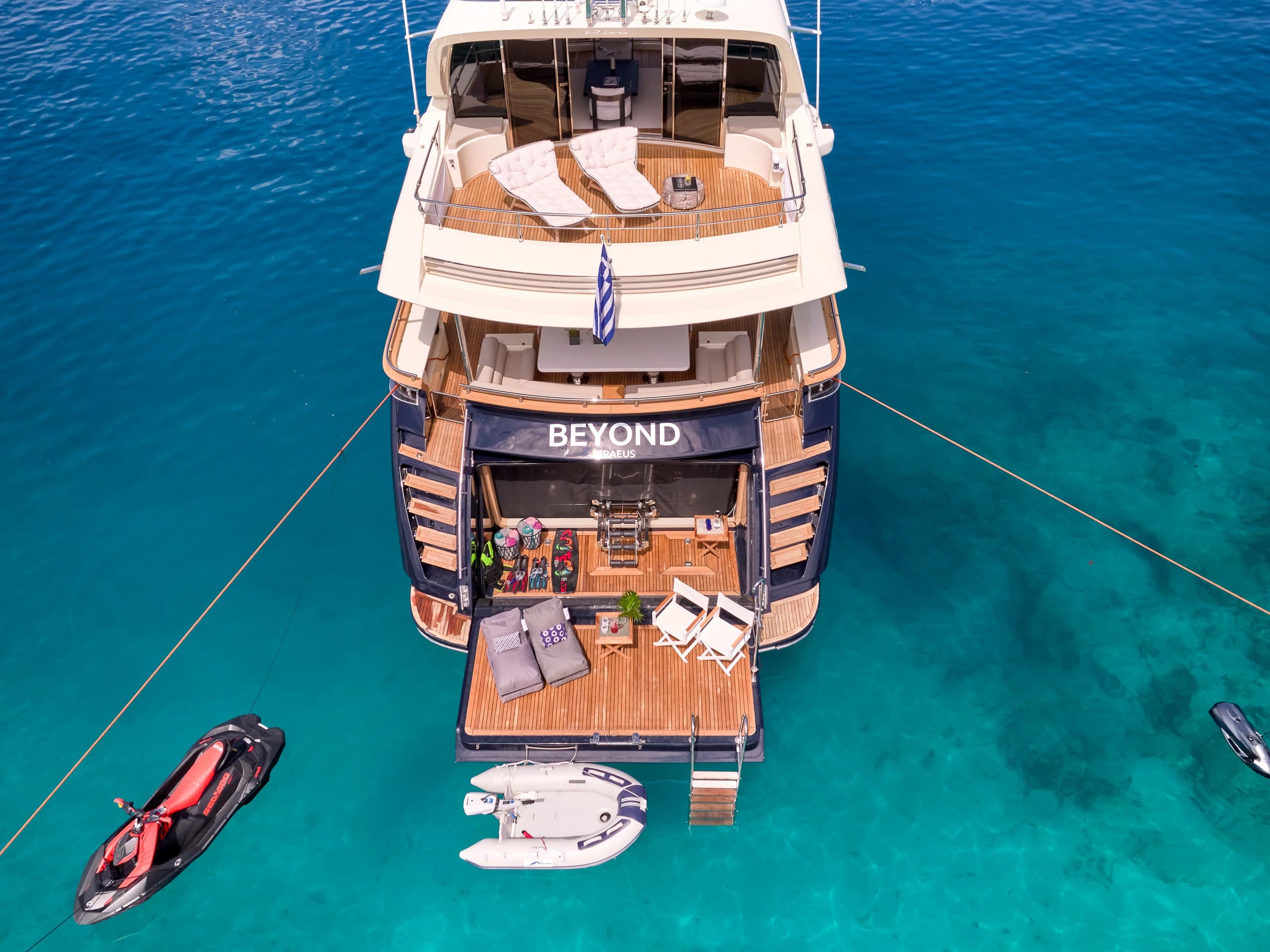 BEYOND - aerial | Drivas Yachts