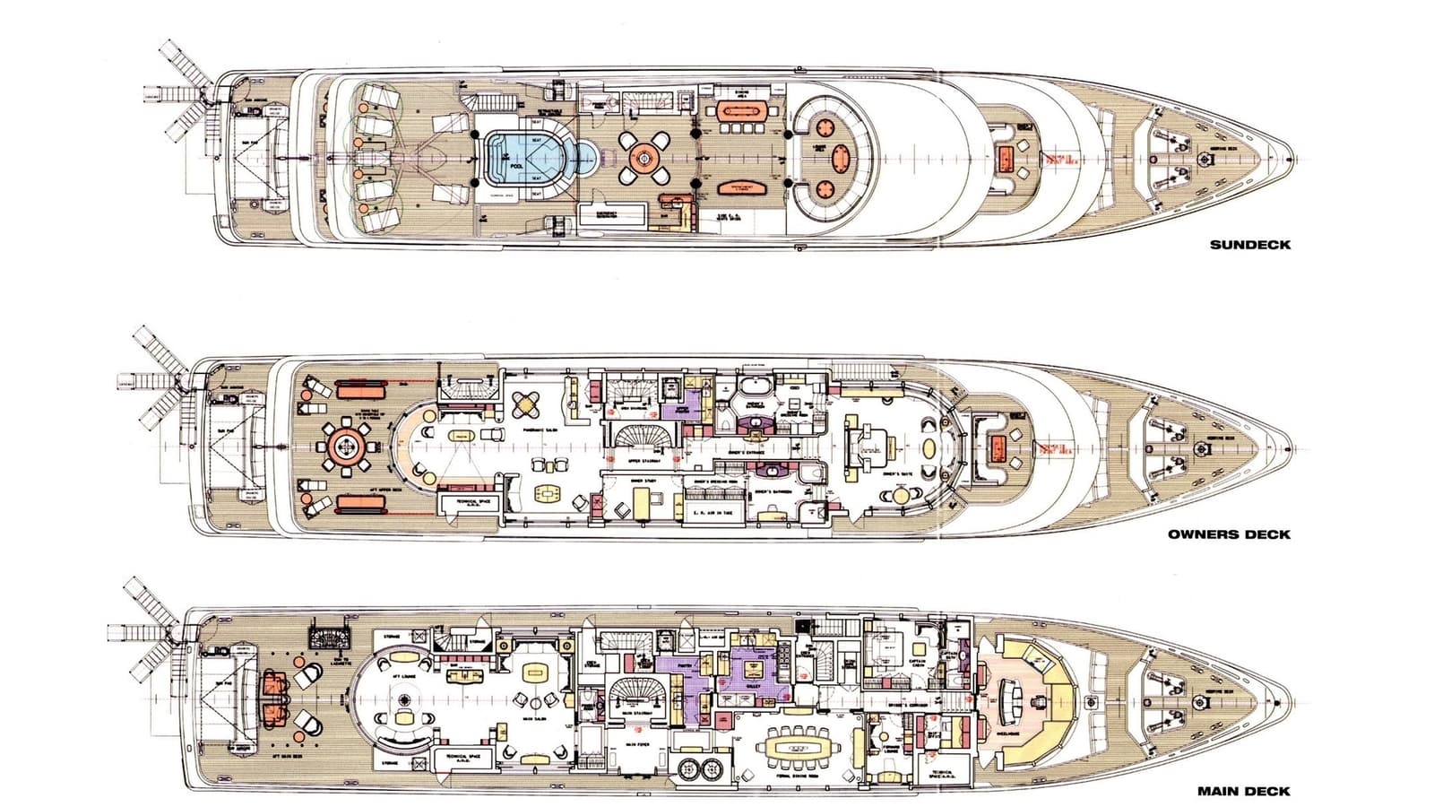LUCKY LADY - layout | Drivas Yachts