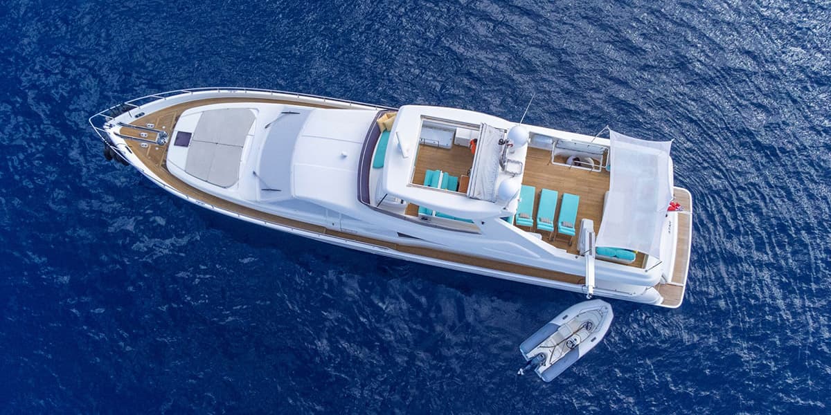 ASTARTE - aerial | Drivas Yachts