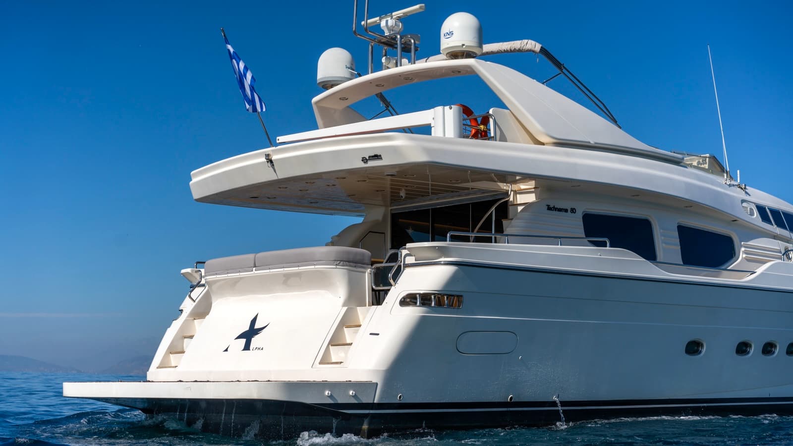 Motor yacht ALFA 24.38m by Posillipo — stern