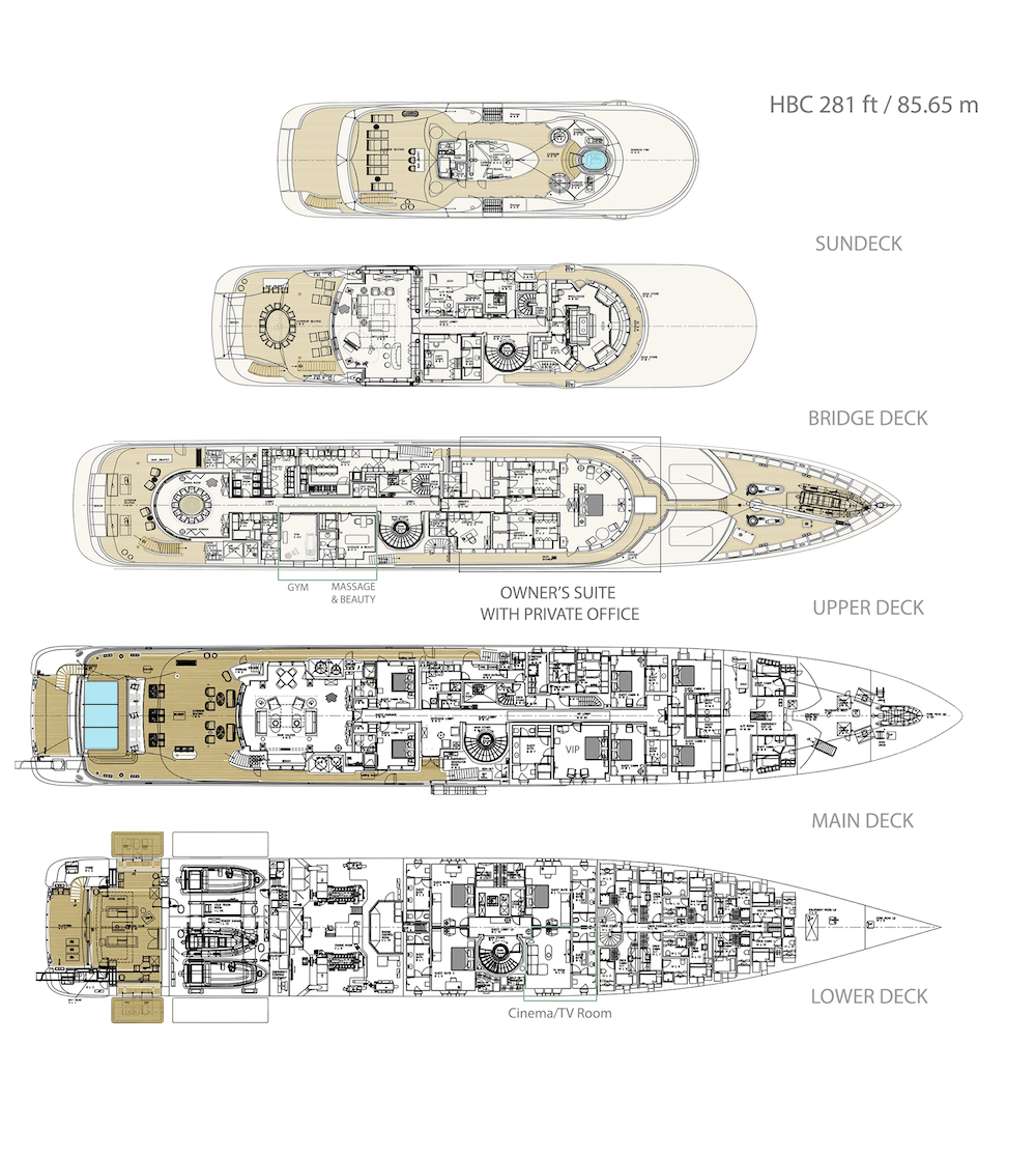 HBC - layout | Drivas Yachts