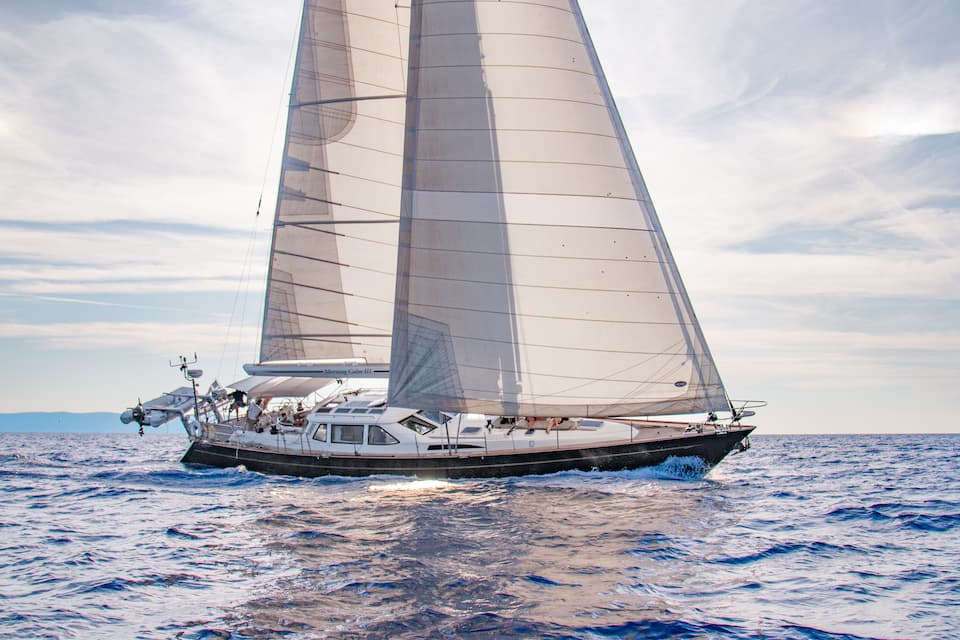 Morning Calm III - ext stbd | Drivas Yachts