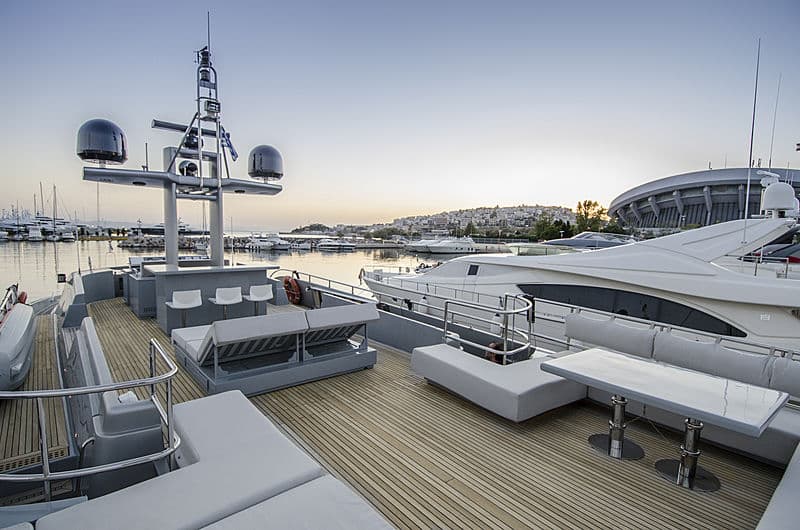 NOT GUILTY III - deck aft | Drivas Yachts