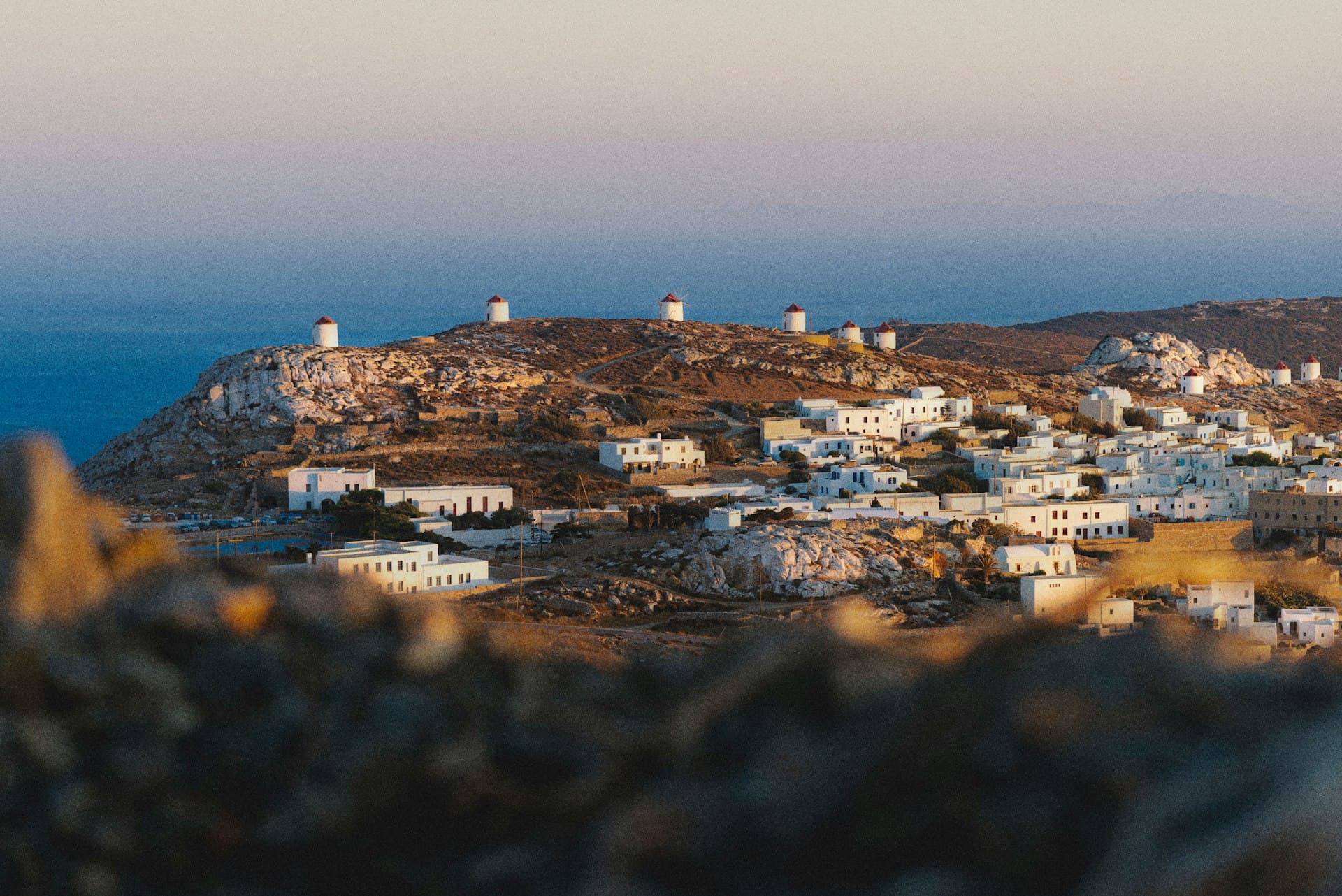Amorgos Chora perched on a dramatic hillside