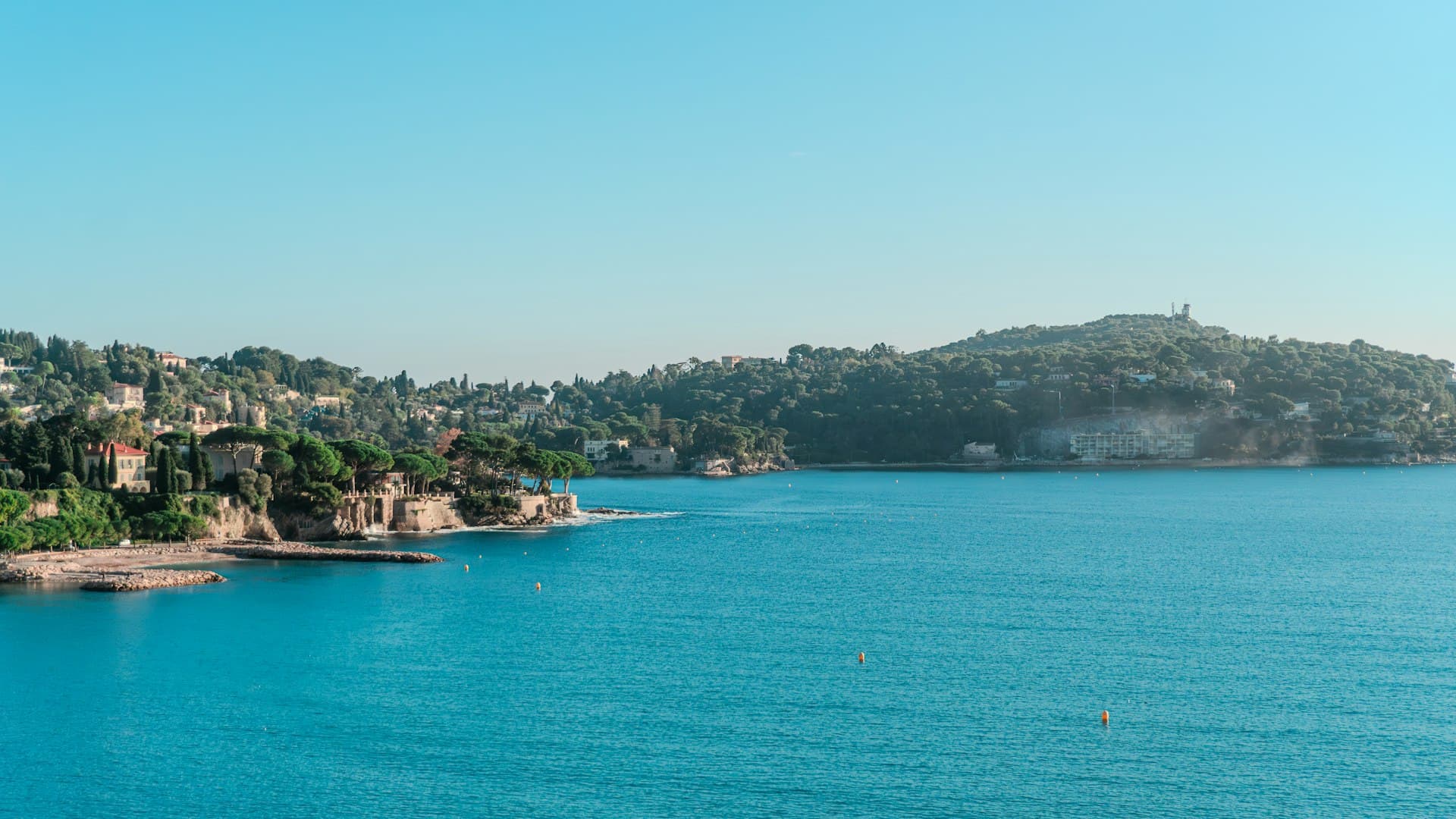 French Riviera coastline