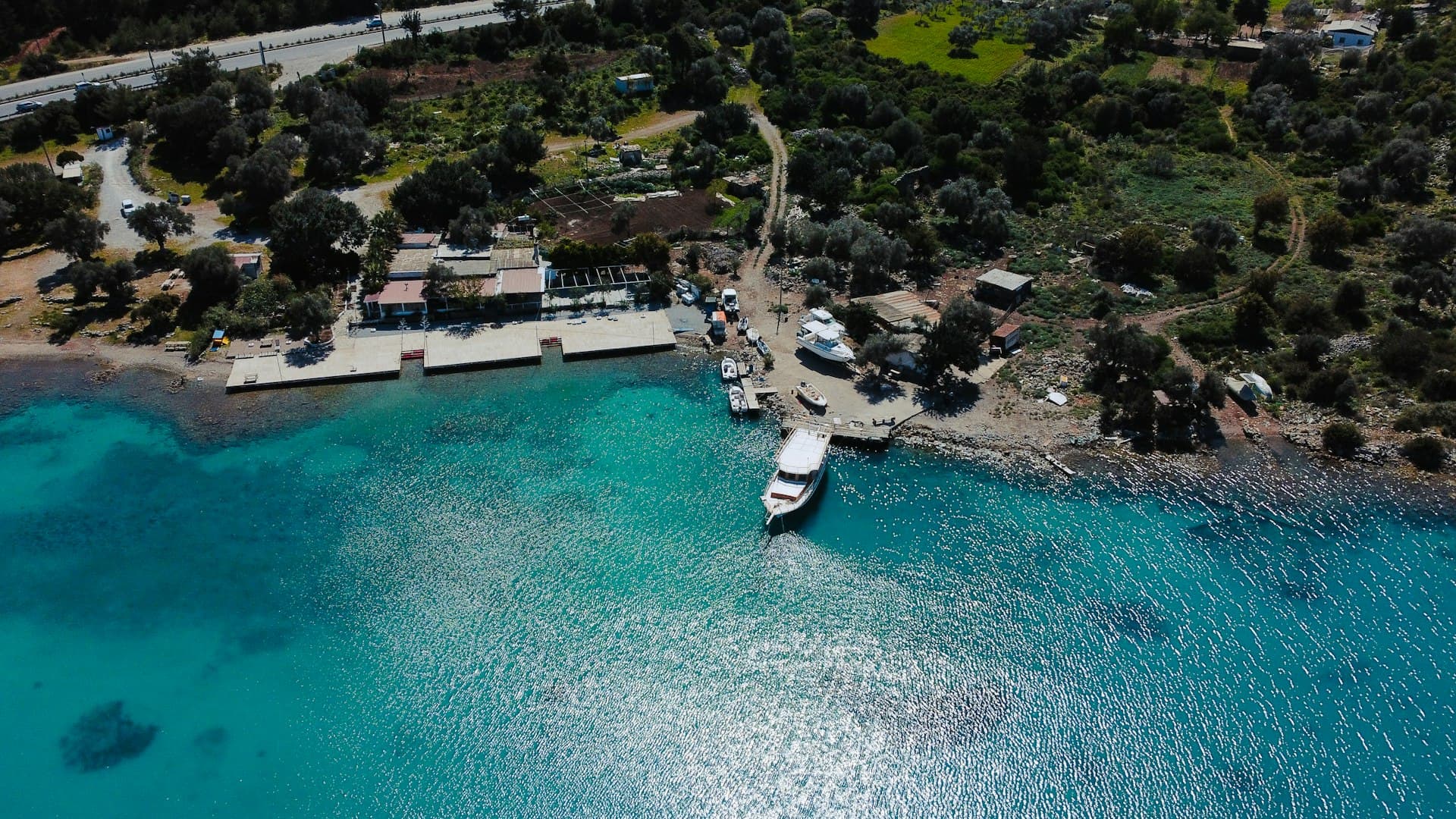 Turkish coast with turquoise bay