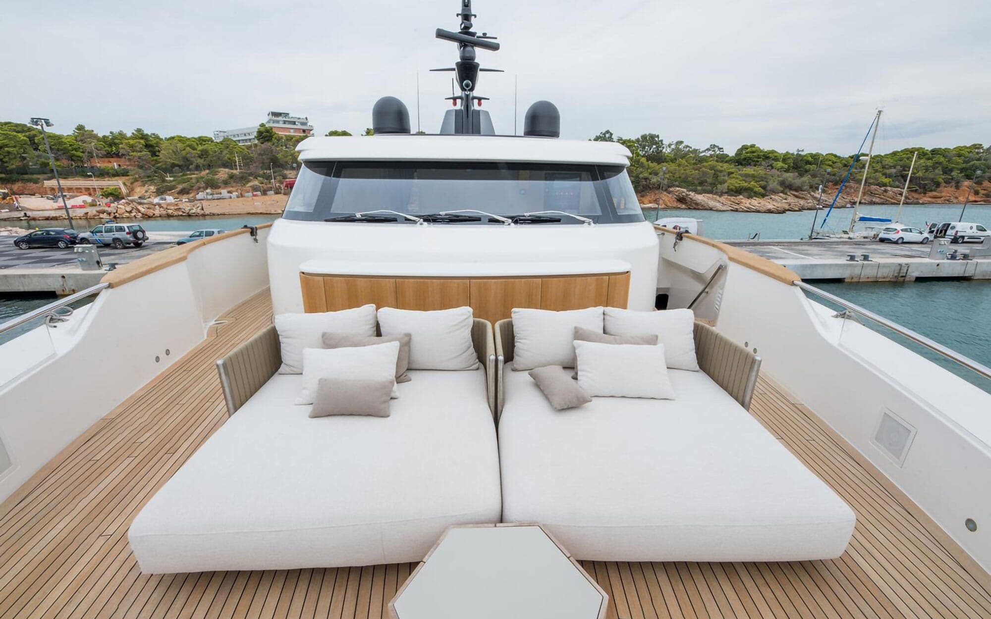The aft deck of Flori — where crew continuity shows first