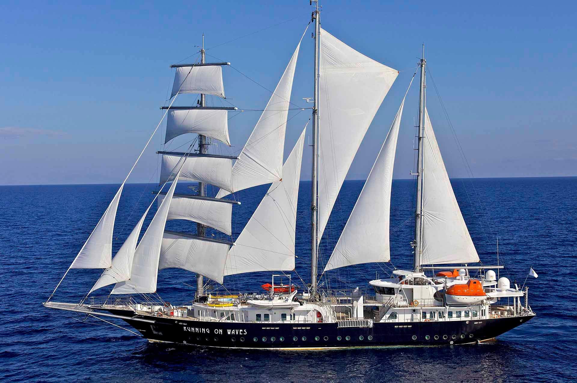 Sailing yacht RUNNING ON WAVES 64m