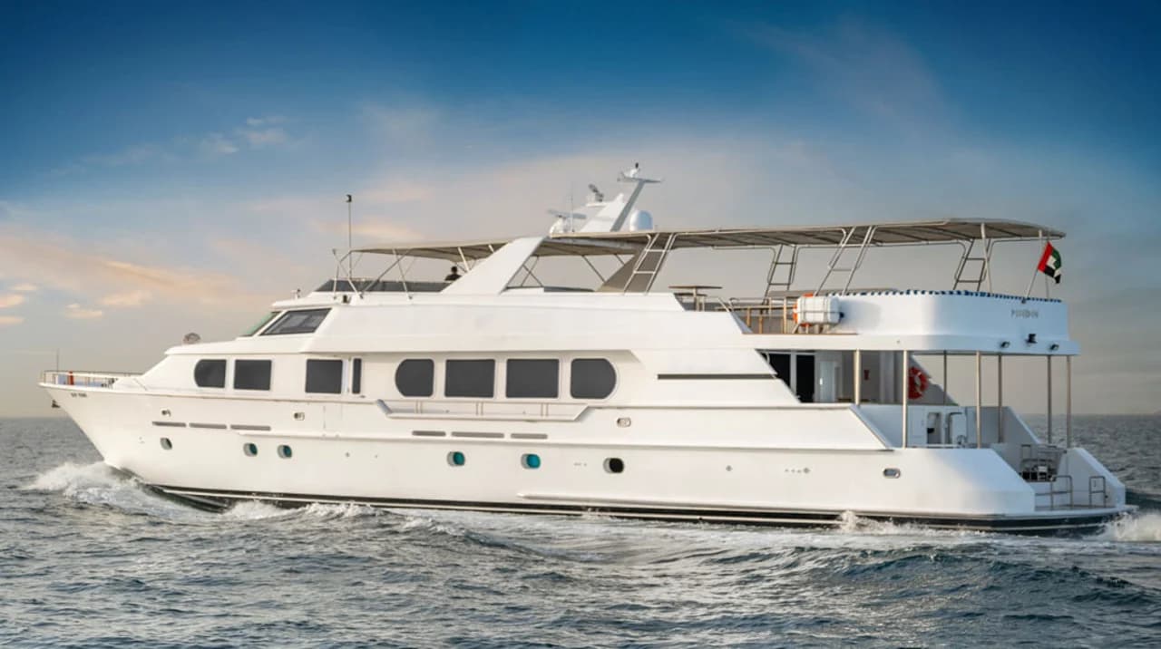Yacht POSEIDON 35.97m by Hatteras